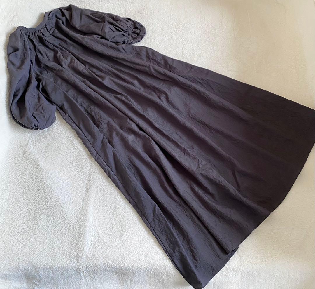 【新品】 A part by ストライプバルーンワンピース　ブラック　スミクロ — image 5