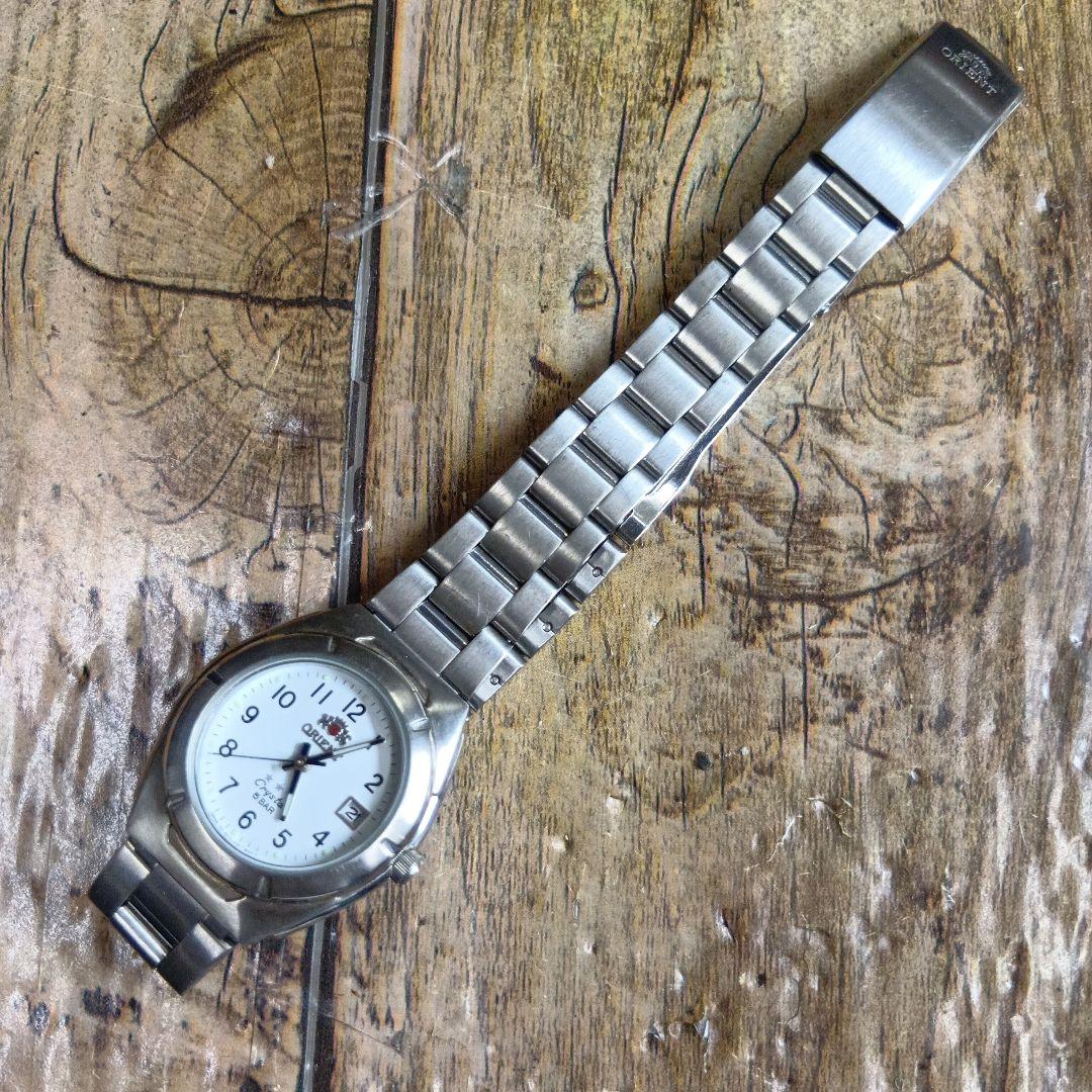 中古美品◇SZ13-02◆オリエント ☆☆☆ クリスタル◇レディース 3針デイト — image 4
