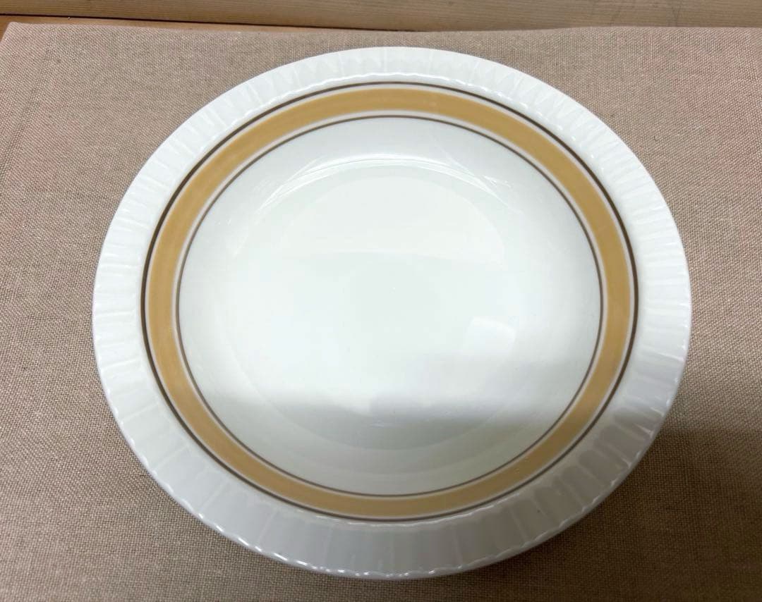 未使用品/TONO/東濃陶器/深プレート/5枚組 カレー皿/ストーンウェア — image 4