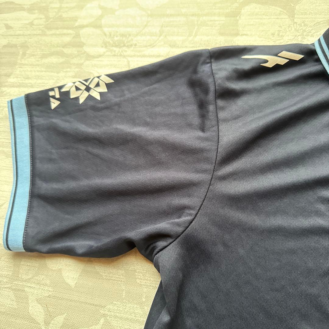 【美品】FINTA フィンタ ポロシャツ M 紺 サッカー フットサル — image 3