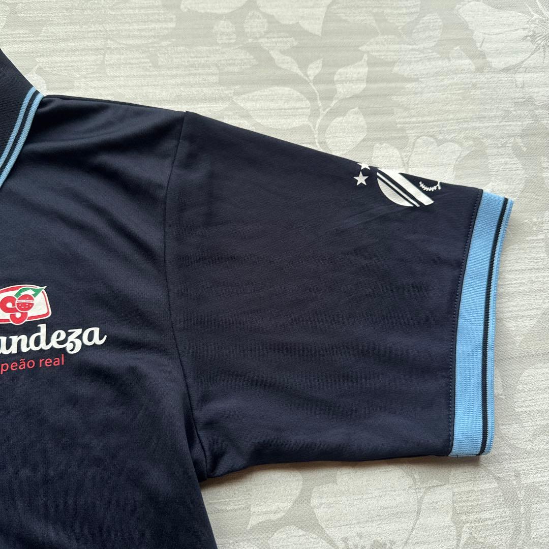 【美品】FINTA フィンタ ポロシャツ M 紺 サッカー フットサル — image 4