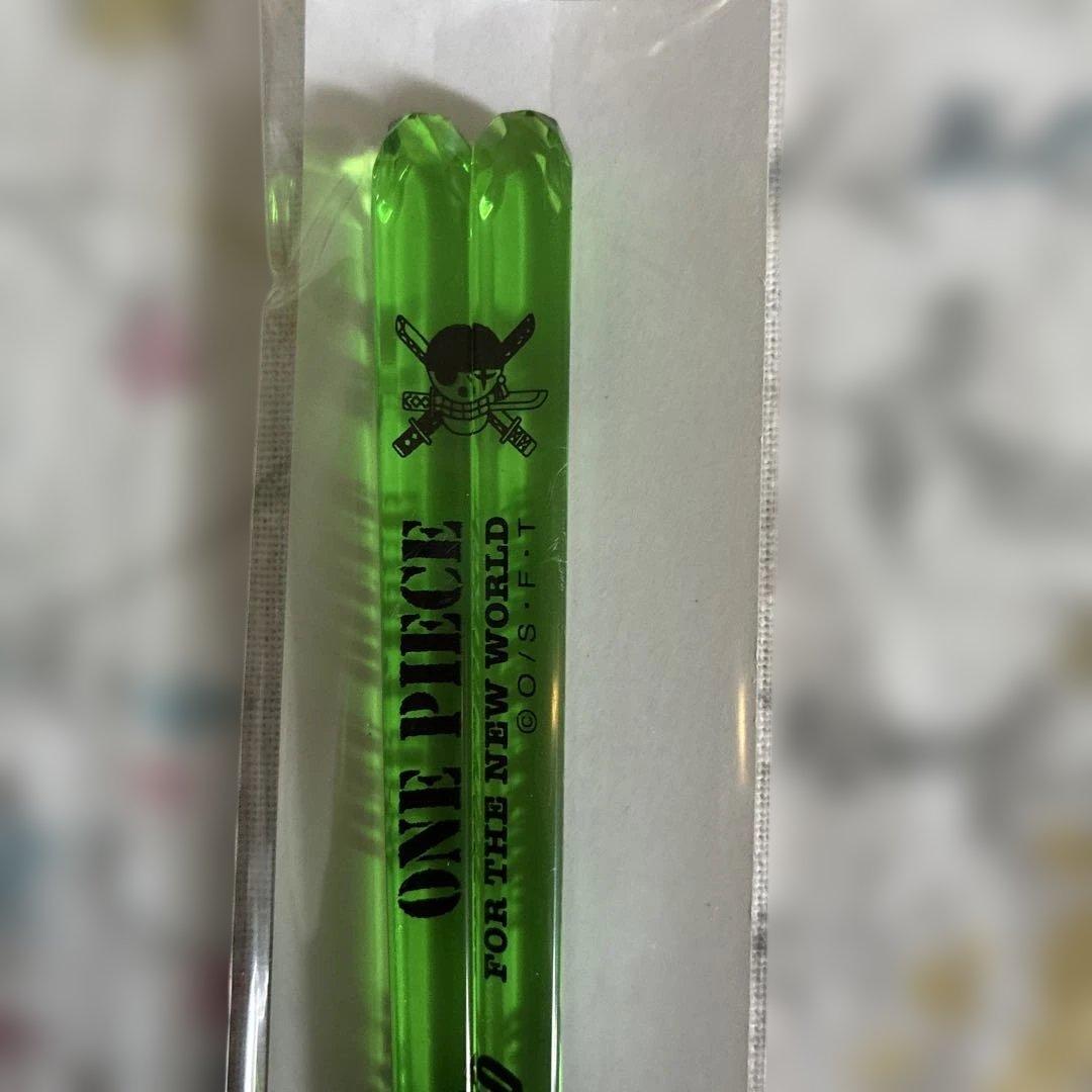 ONE PIECE ゾロ 箸 グリーン　クリア — image 3