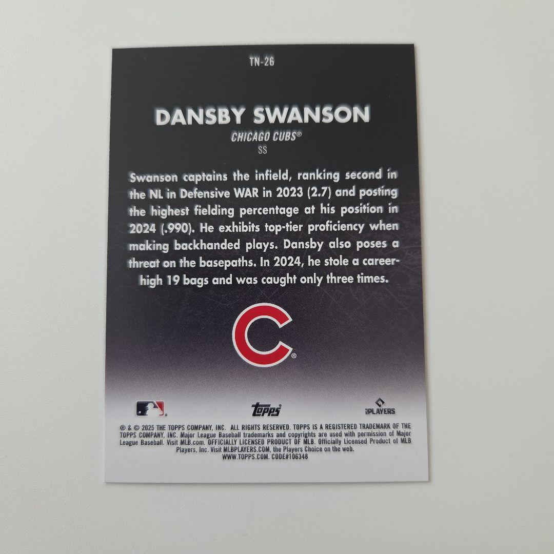 Topps Dansby Swanson Chicago Cubs カード — image 2