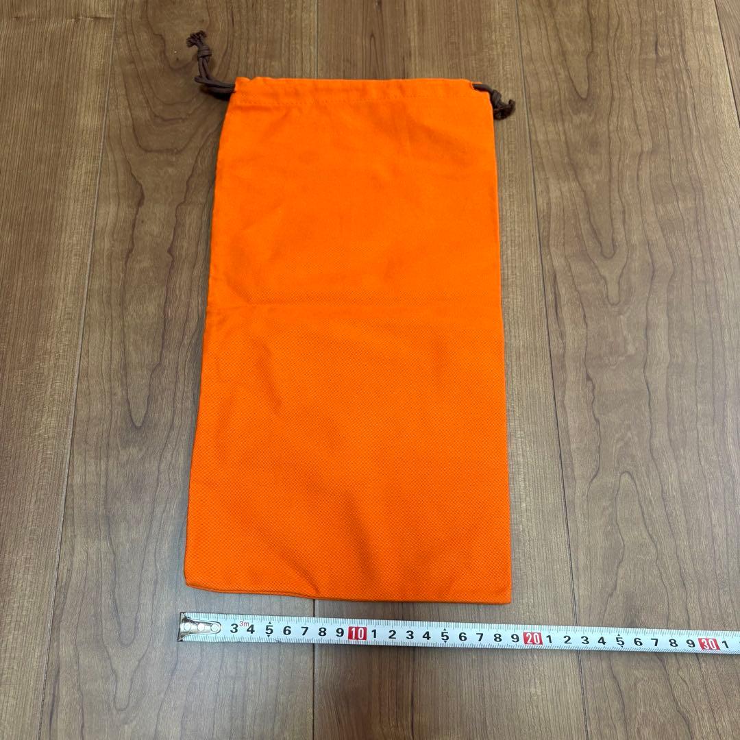 HERMES エルメス　巾着袋 保存袋 オレンジ — image 2