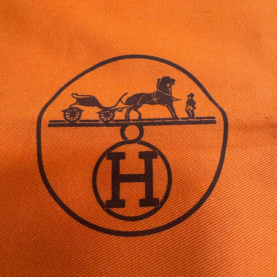 HERMES エルメス　巾着袋 保存袋 オレンジ — image 3