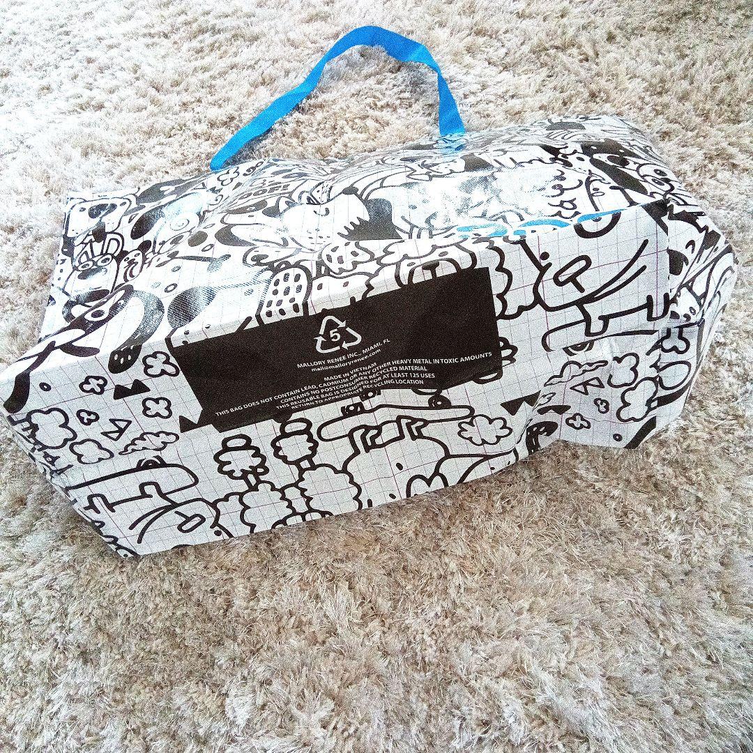 新品未使用！大！ROSS のエコバッグ！モノトーン犬柄！ — image 2