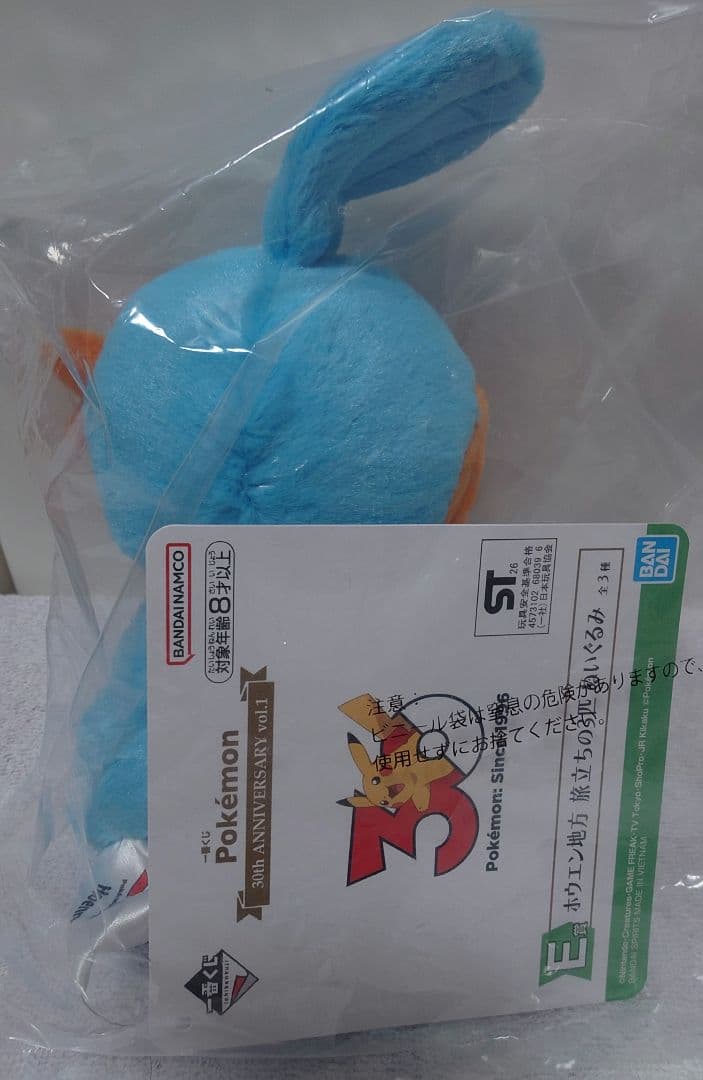 ポケモン30th一番くじ E賞ホウエン地方 ミズゴロウ ぬいぐるみ — image 2