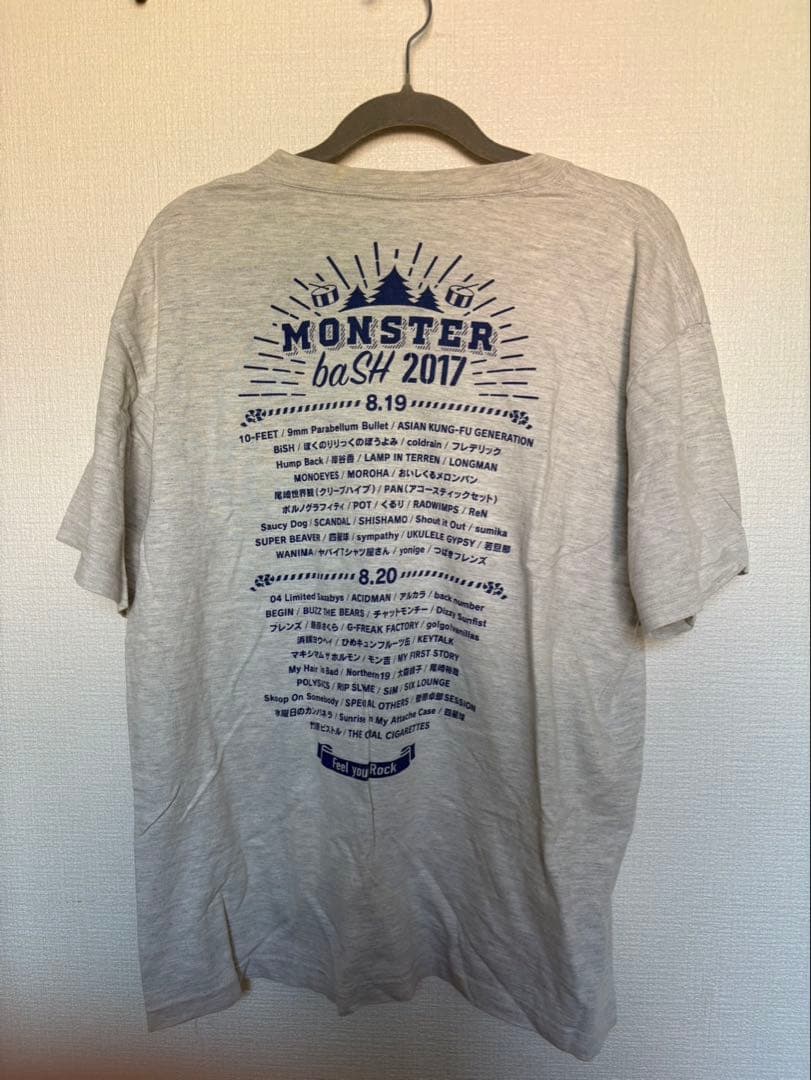 MONSTER baSH 2017 Tシャツ Lサイズ グレー【のぶさん専用】 — image 2