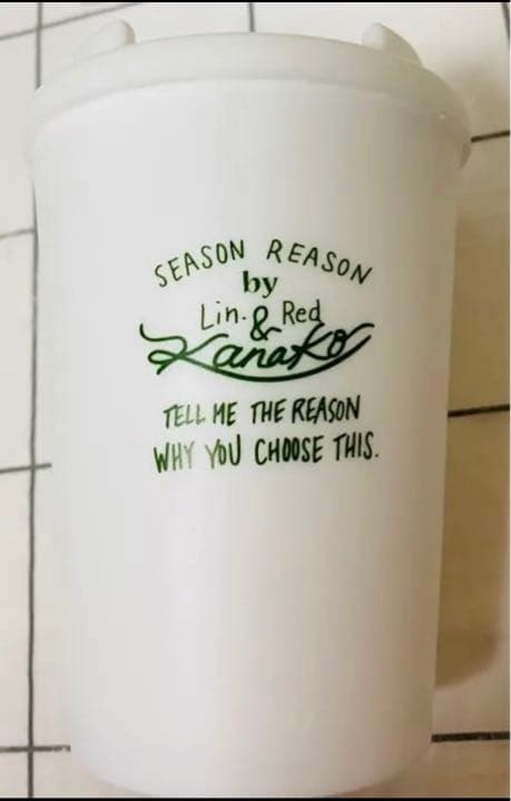 モデルかなこさんデザインのカフェ タンブラー 白 SEASOL REASON — image 3