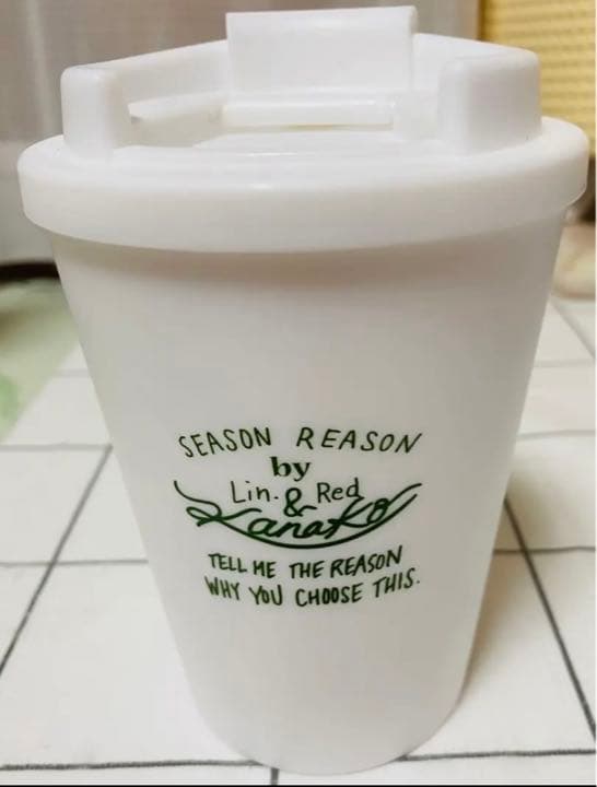 モデルかなこさんデザインのカフェ タンブラー 白 SEASOL REASON — image 5