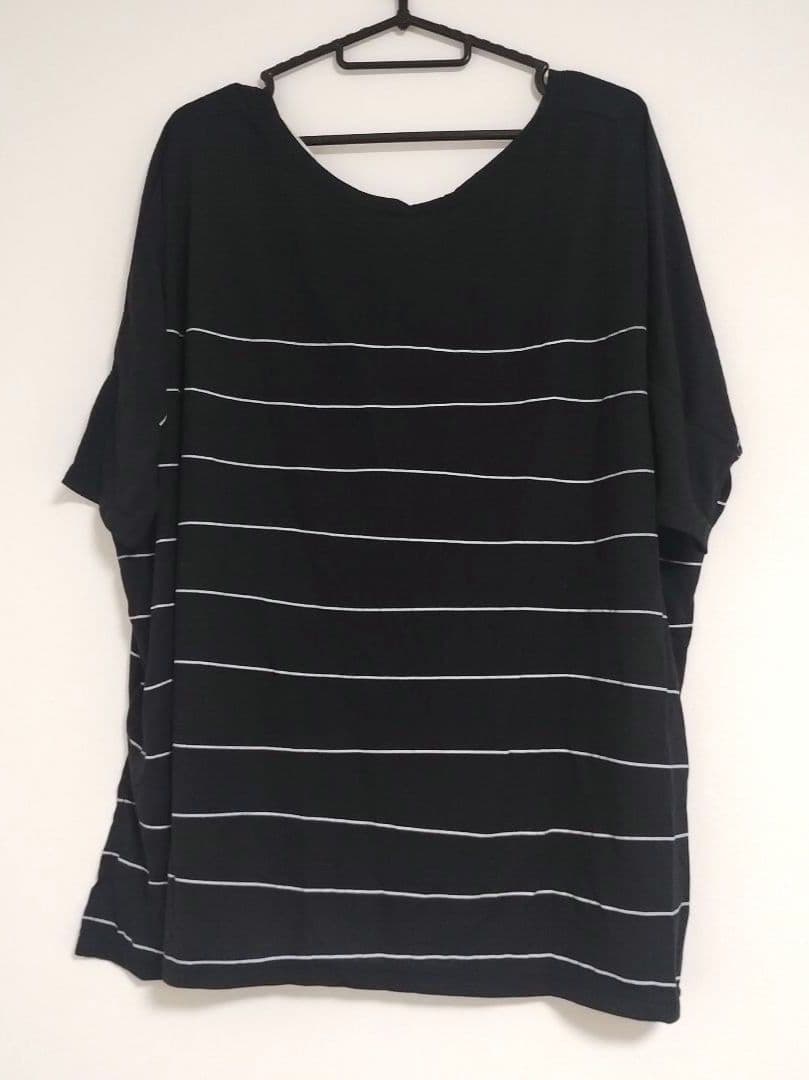 新品 SHELLNA Tシャツ ブラック ロゴ入り ビッグT Lサイズ — image 2