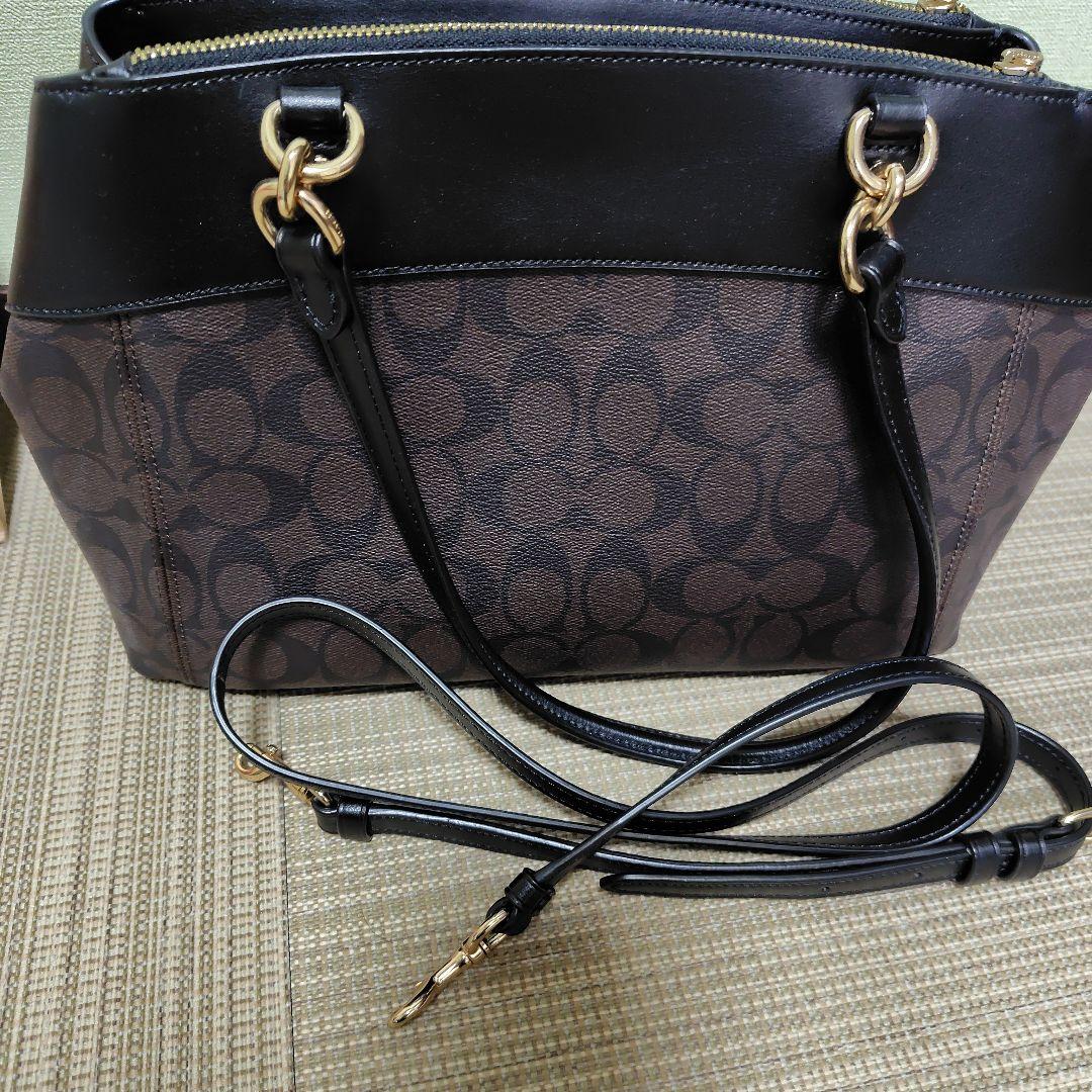 COACH コーチ シグネチャー ミニ ブルック キャリーオール ハンドバッグ — image 4