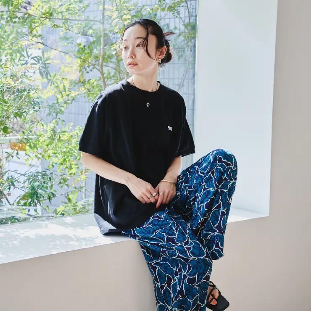 coen リーフプリントイージーワイドパンツ　sizeM — image 4
