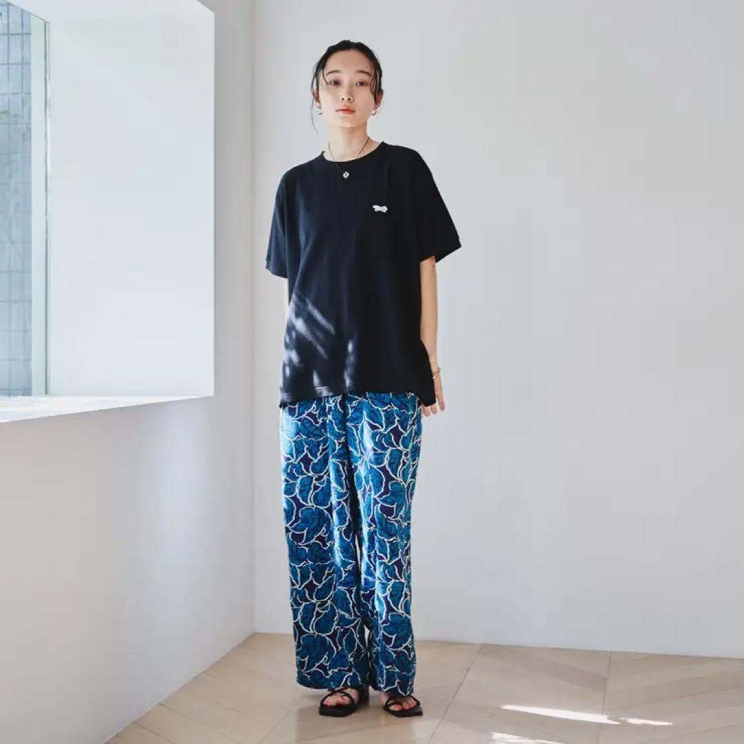 coen リーフプリントイージーワイドパンツ　sizeM — image 5