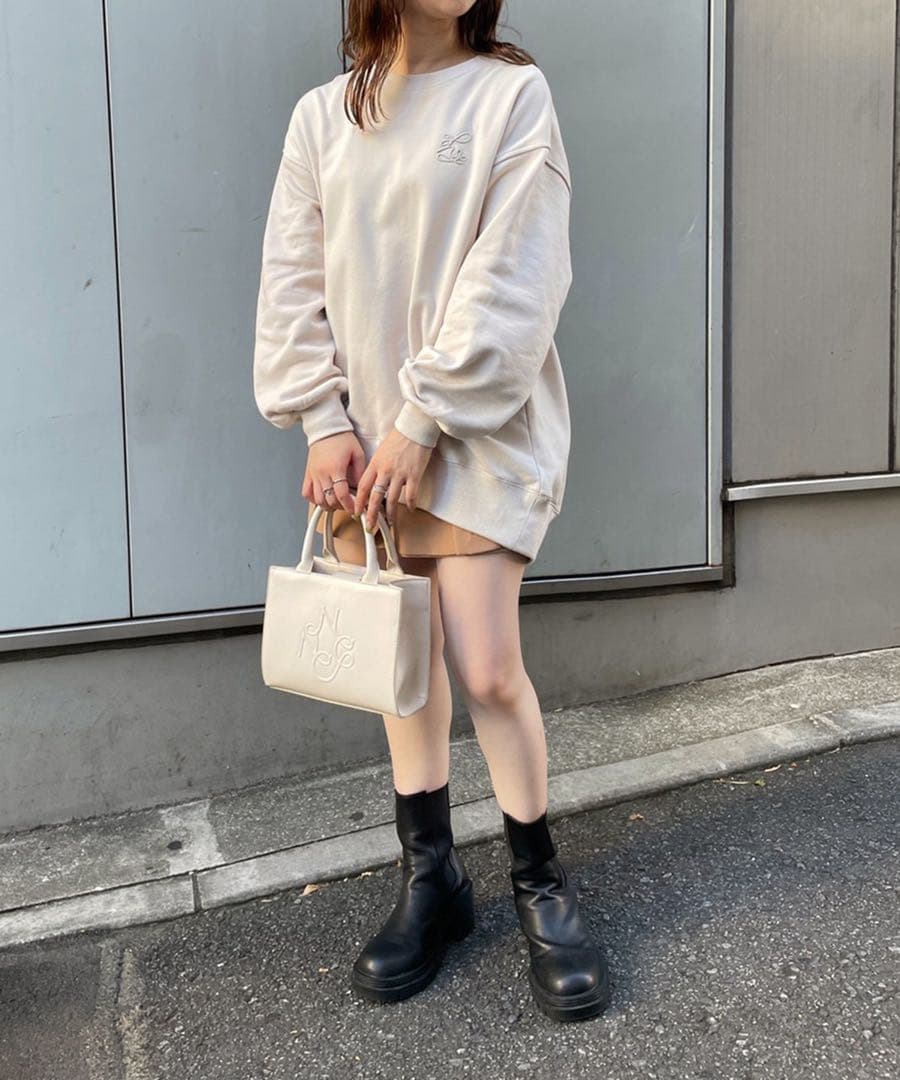 k0732 ナイスクラップ オリジナルNCロゴ刺繍/ビックシルエットスウェット — image 2
