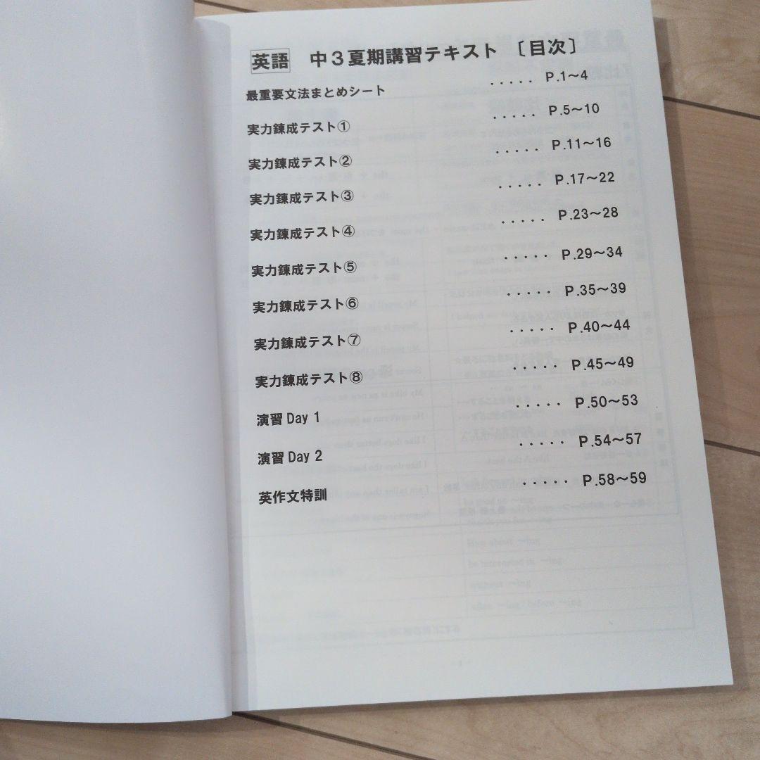 LEAD 中3 夏期講習 [SUMMER COMPLETE]　新品 — image 3