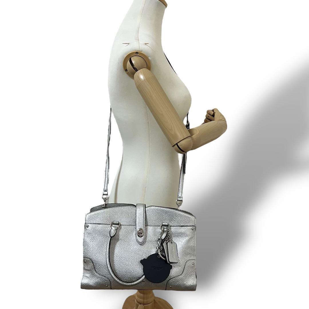 coach 2way bag archive silver shoulder — image 2