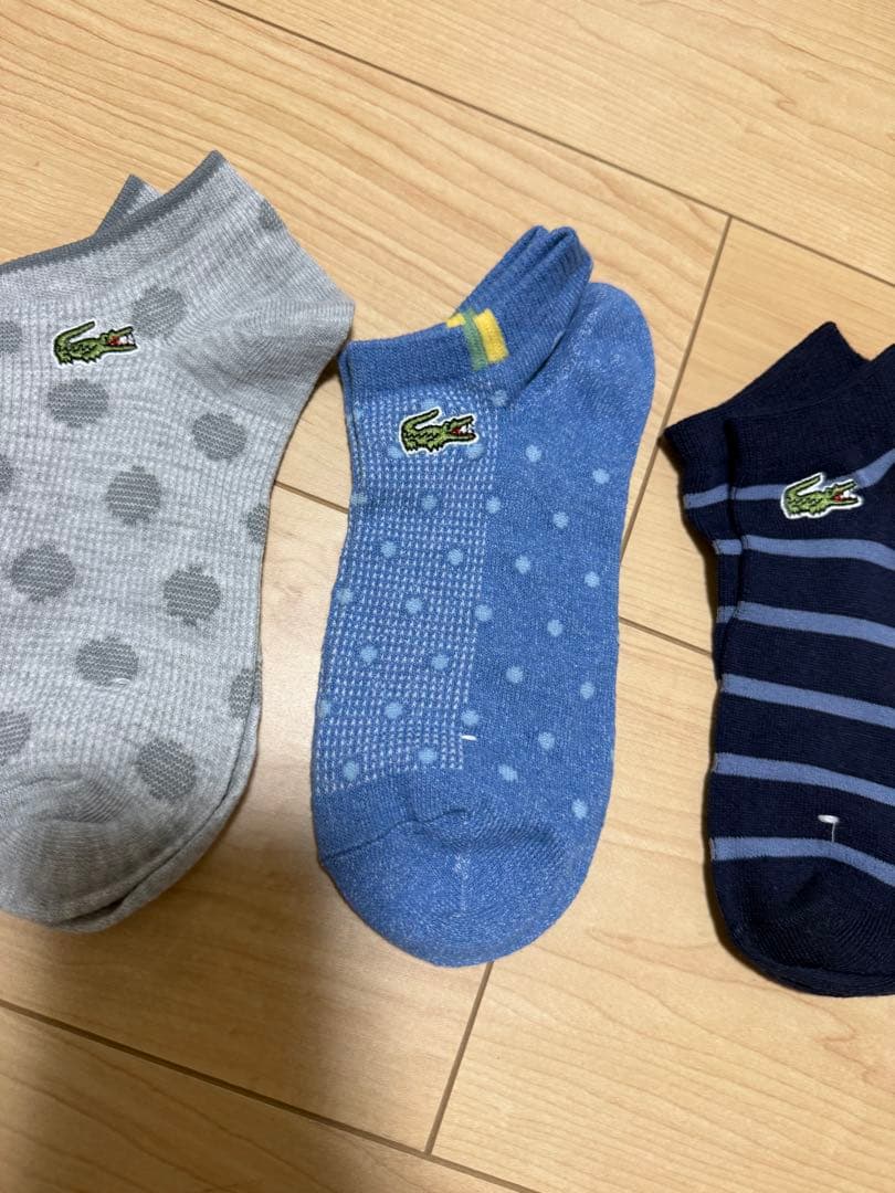 LACOSTE アンクルソックス 4足セット 22~24cm 特価品 — image 3