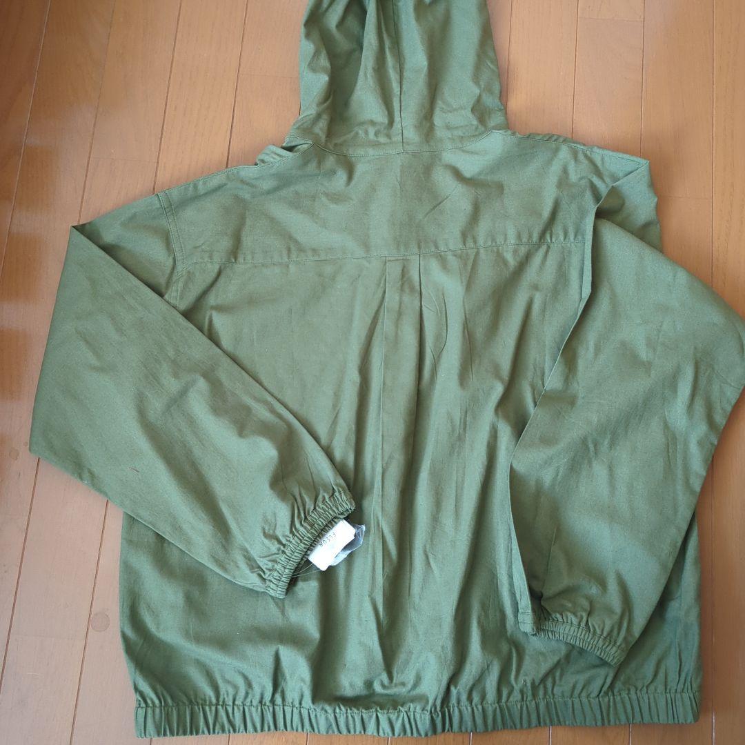 オリーブグリーン フード付きジャケットシャツ（M〜Lサイズ) — image 3