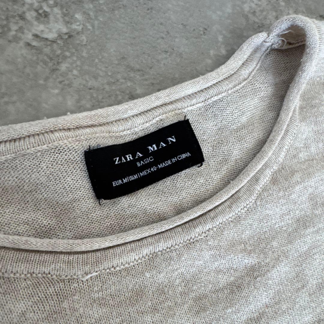 ZARAMAN ベーシック　Tシャツ　カットソー　ベージュ — image 2