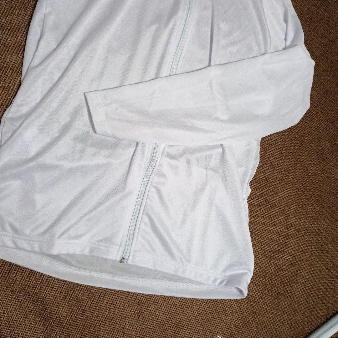 COCOCO 926 接触冷感・ＵＶカット 吸水速乾 パーカー ホワイト 2XL — image 4