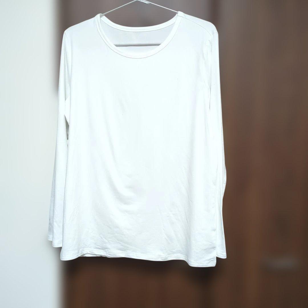 長袖Tシャツ 2枚セット ブラック ホワイトｌサイズ — image 2