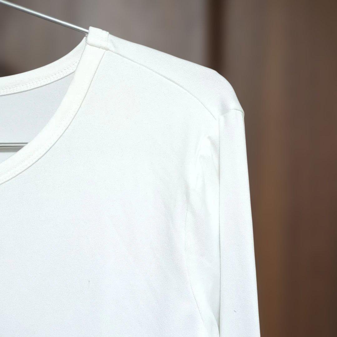 長袖Tシャツ 2枚セット ブラック ホワイトｌサイズ — image 3