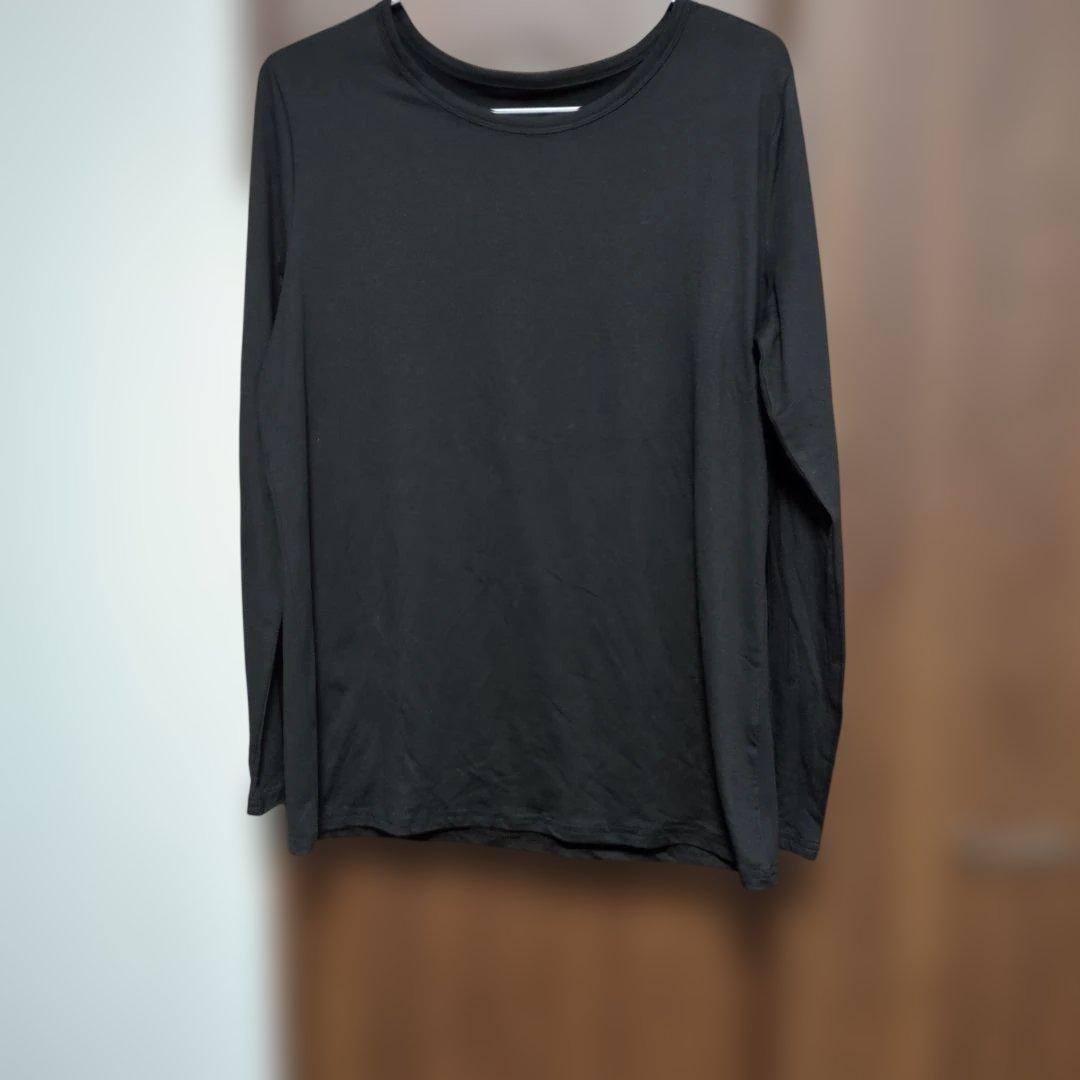 長袖Tシャツ 2枚セット ブラック ホワイトｌサイズ — image 5