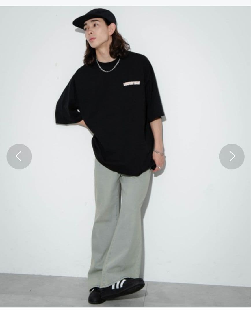 WIGOウィゴー新品new jackバックプリント半袖Tシャツ黒ブラック — image 5