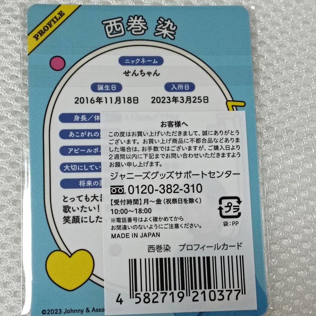 西巻染　プロフィールカード　プロカ — image 2