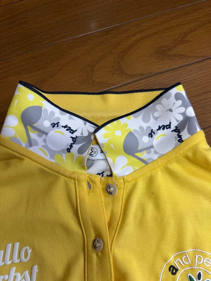 and per se ポロシャツ イエロー Lサイズ — image 4