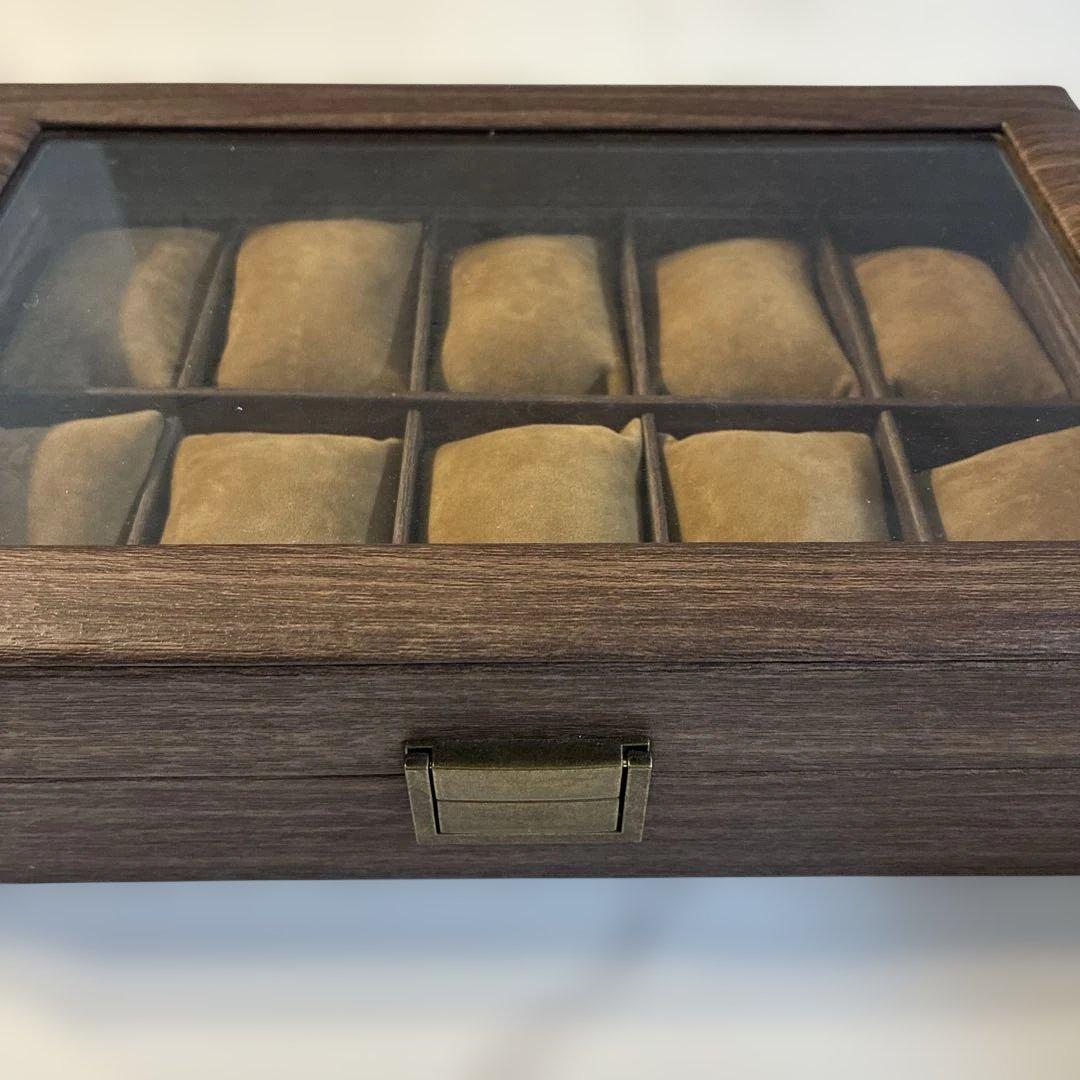 木目調レザー　腕時計ケース — image 3