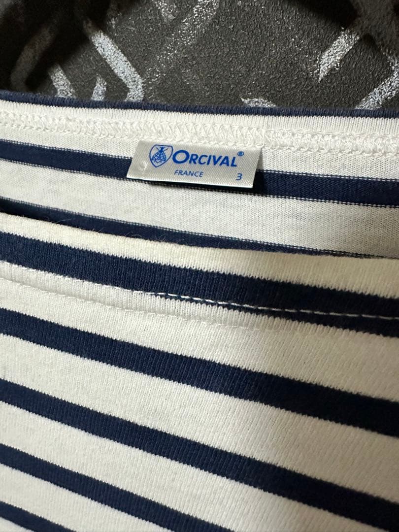 ORCIVAL ボーダー ポケット Tシャツ サイズ3 — image 2