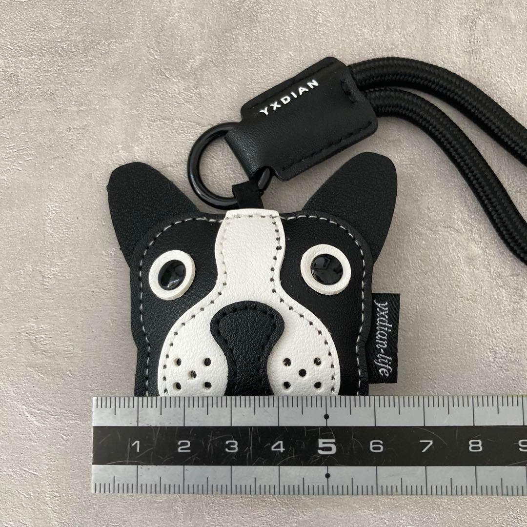 ボストンテリア 犬チャーム キーホルダー　合皮　フレンチブルドッグ — image 3