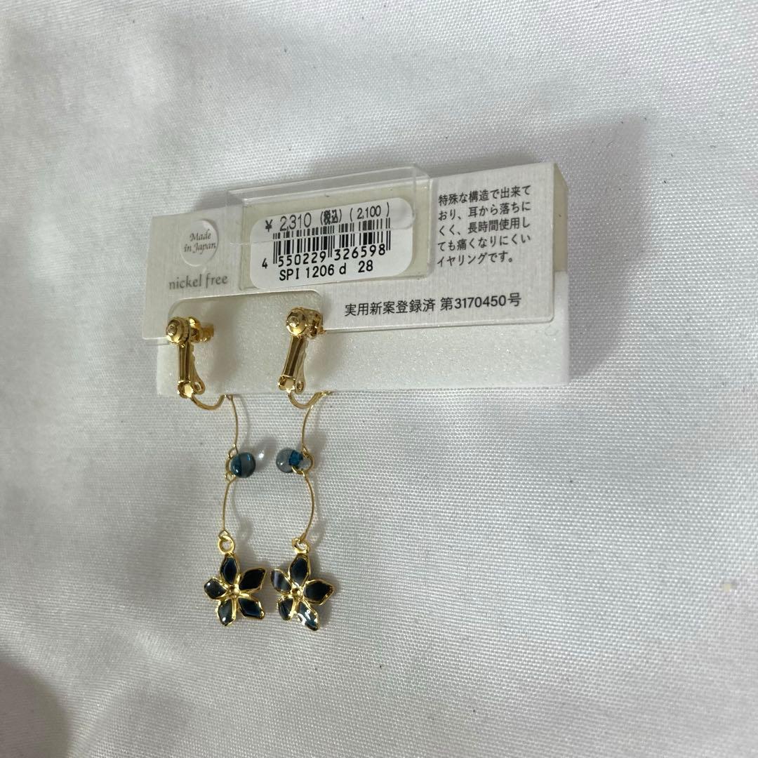 イヤリング　アクセサリー　レディース　ノンホールピアス　新品　花　フラワー — image 4