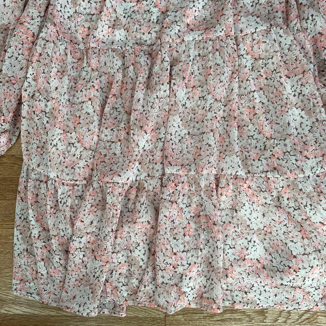 花柄長袖ワンピース — image 4