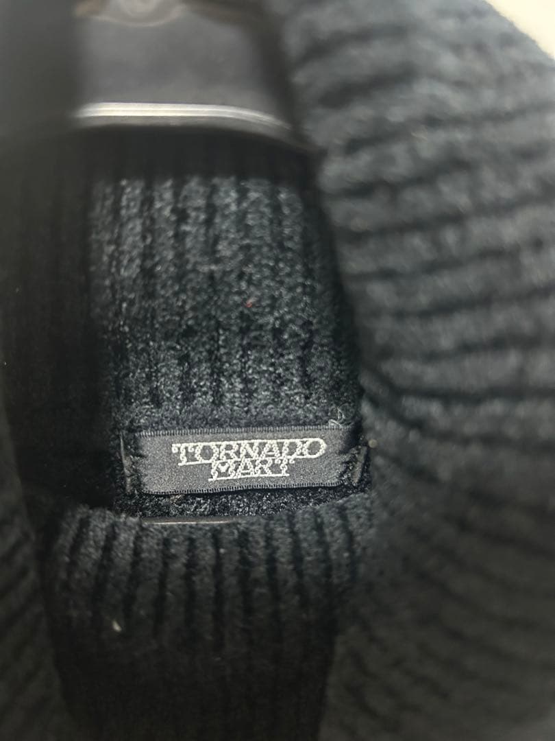 TORNADO MART タートルネック ニット ブラック — image 2