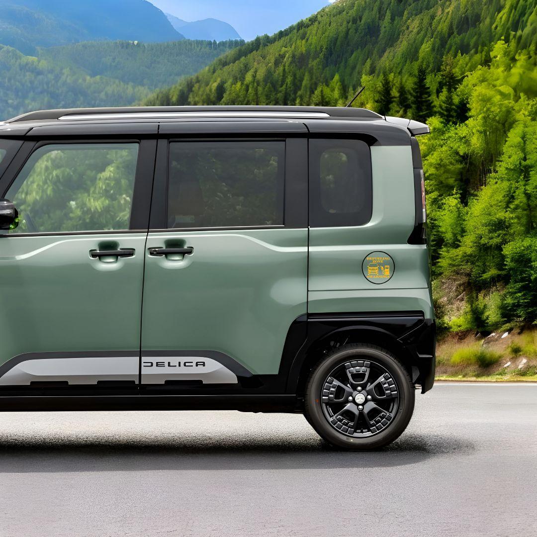 新型デリカミニ にオススメ❗ 給油口　フューエルステッカー　ブラック — image 4