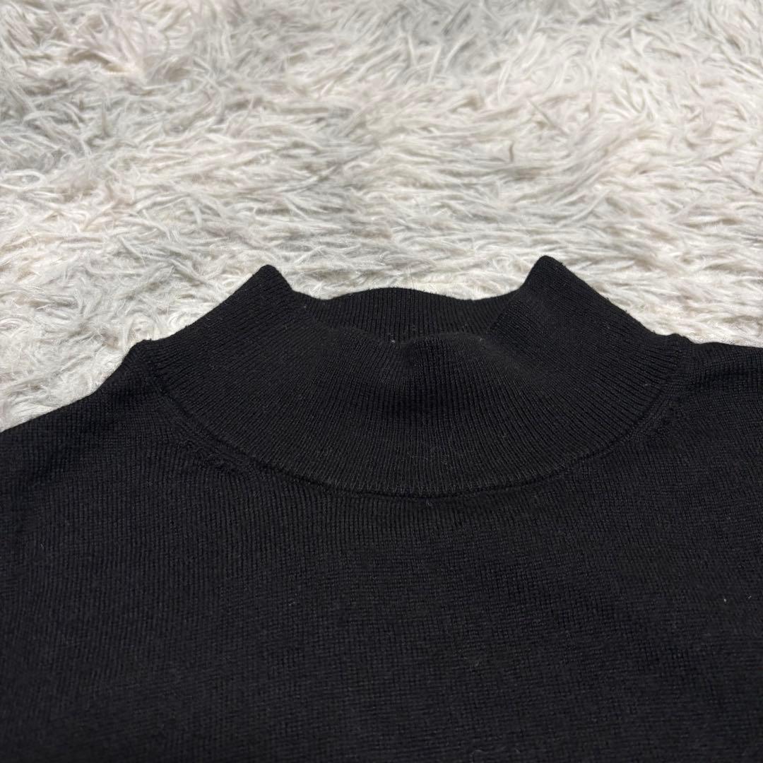 無印良品 ウール100% ハイネック セーター ニット ブラック XL — image 3