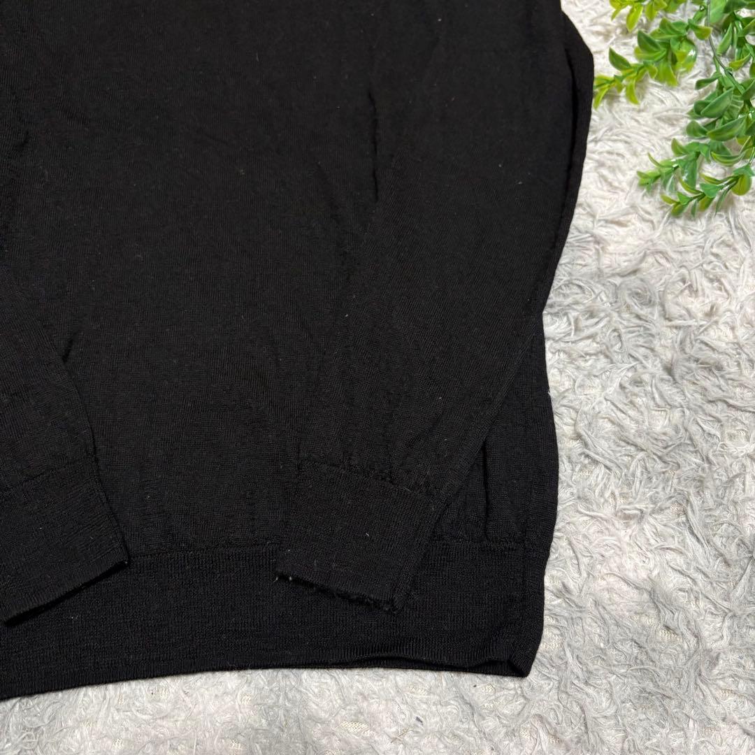 無印良品 ウール100% ハイネック セーター ニット ブラック XL — image 4