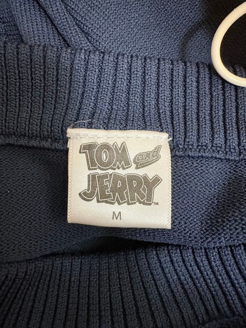 TOM AND JERRY ニット セーター ネイビー Mサイズ — image 3