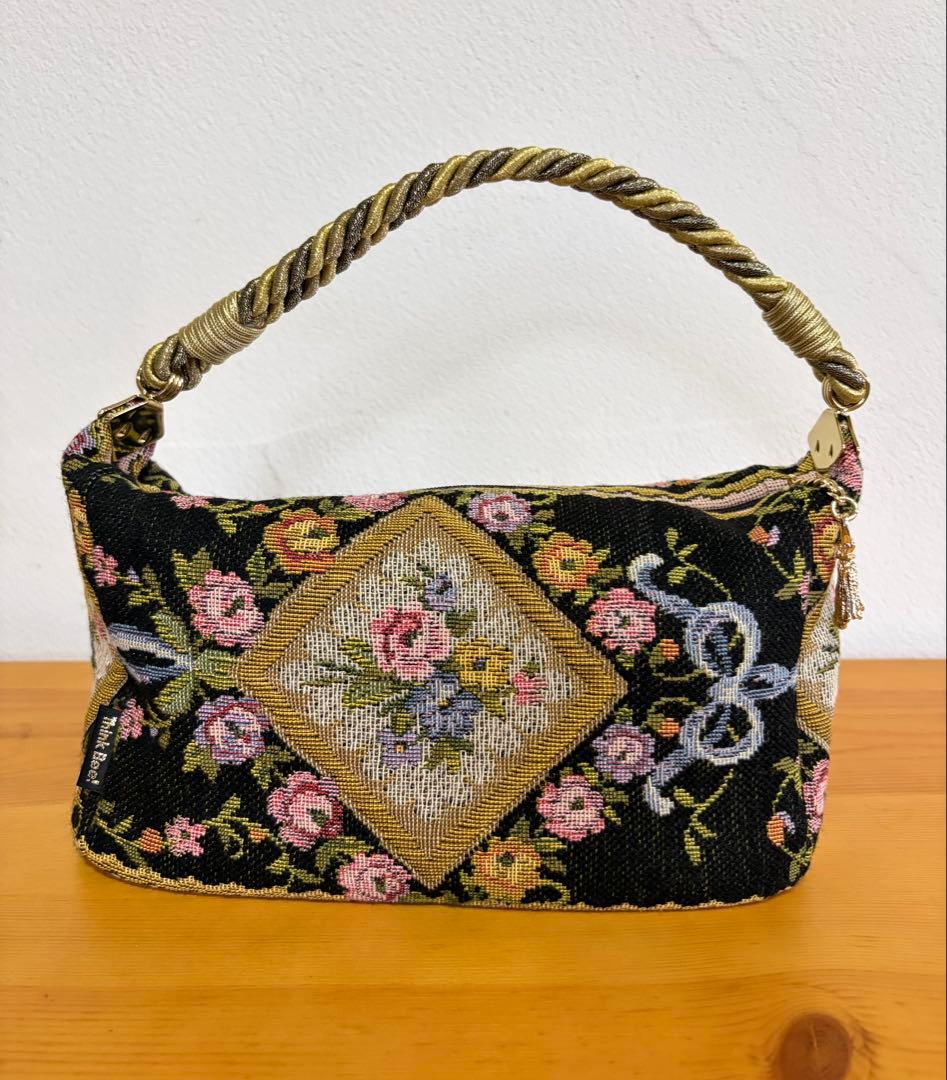 Think Bee! シンクビー ハンドバッグ ゴブラン柄 レディース 新品 — image 2
