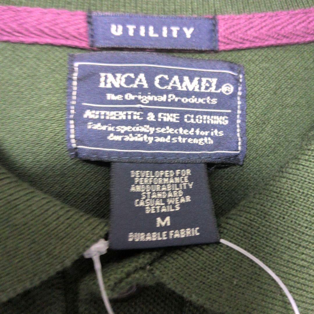 【未使用、タグ付き】INCA CAMEL ポロシャツ オリーブ Mサイズ — image 2