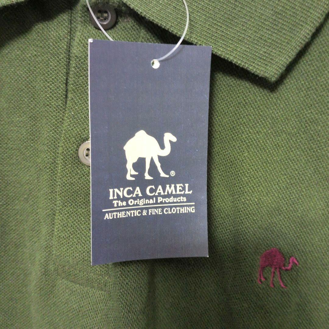 【未使用、タグ付き】INCA CAMEL ポロシャツ オリーブ Mサイズ — image 3