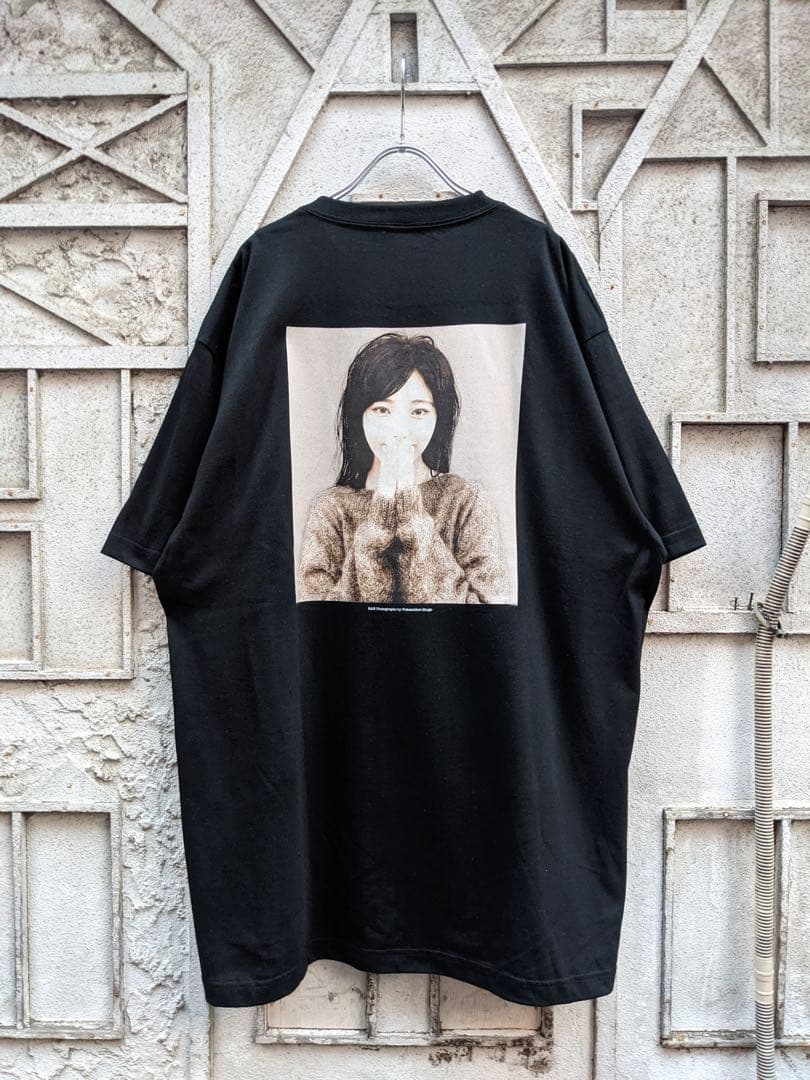 "らん × 深緑" original らん TEE / BLACK らんちゅ — image 3