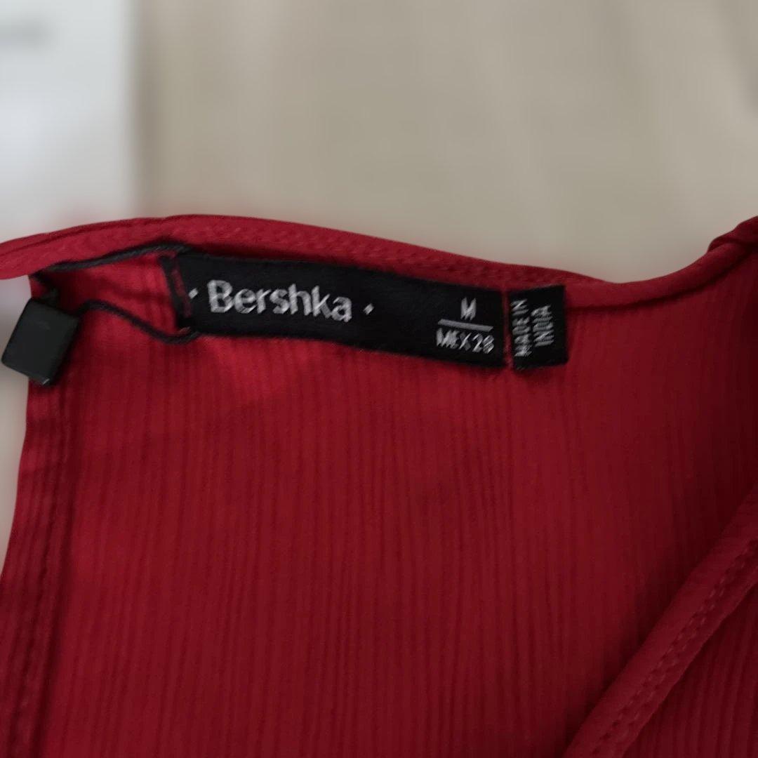新品　Bershka 長袖 ブラウス レッド Mサイズ — image 3