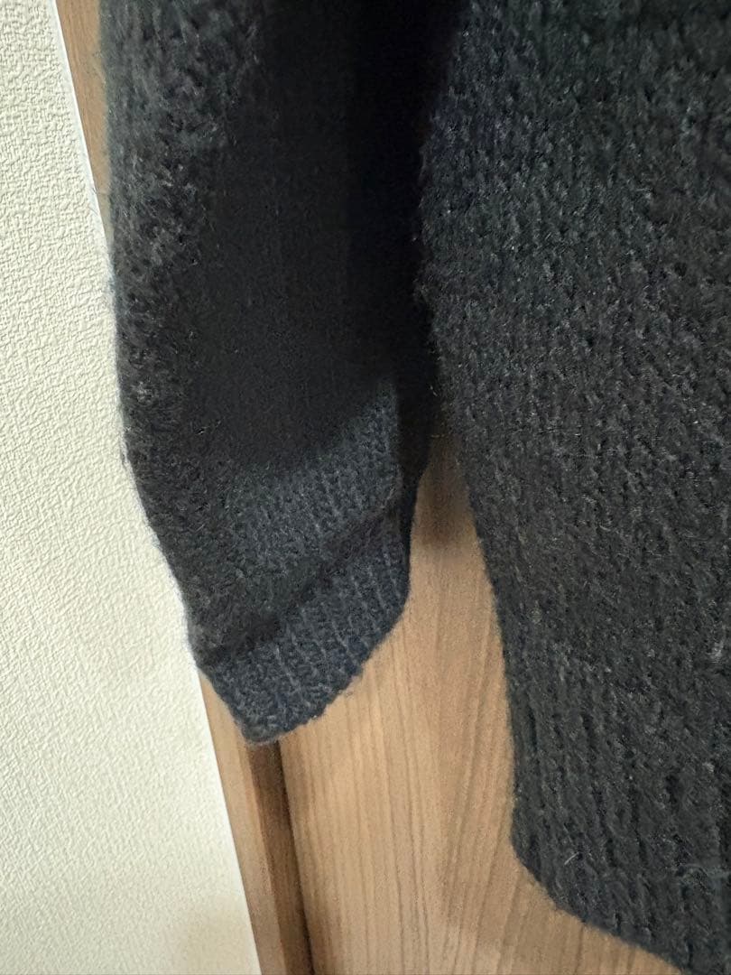 URBANRESEARCH 求心柄　モックネックニット ブラック — image 4
