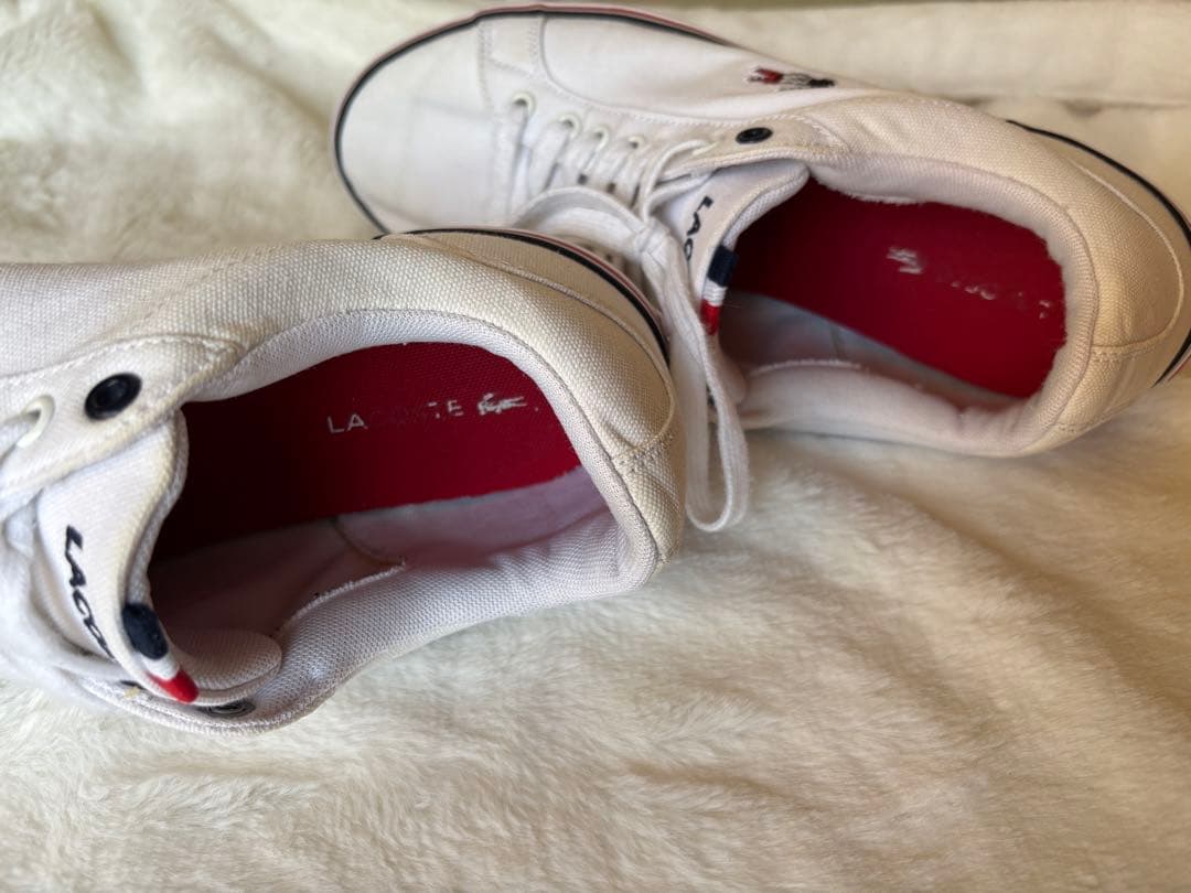 LACOSTE ラコステ キャンバス スニーカー ホワイト — image 3