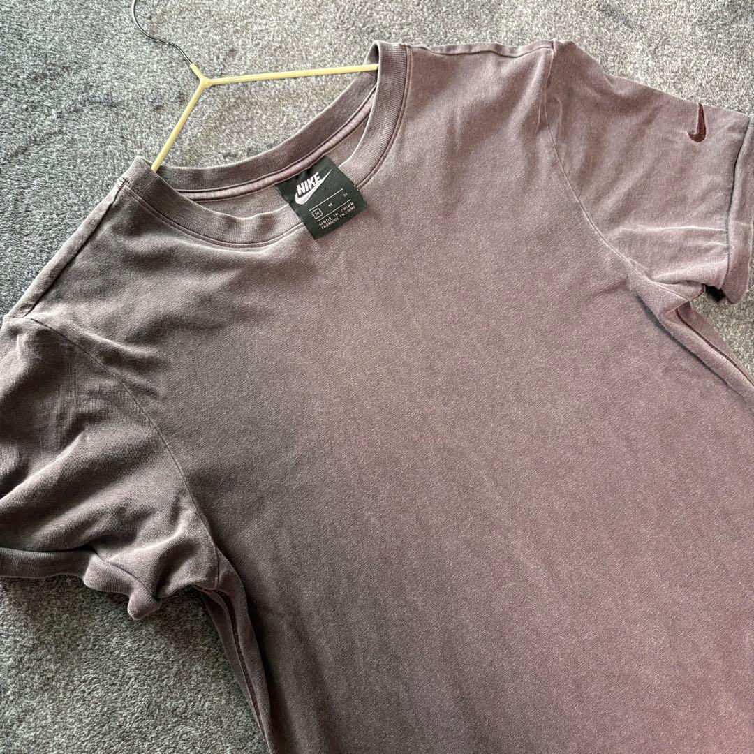 NIKE ロング丈 半袖 Tシャツ ワンピース 紫　パープル　ロングワンピ　M — image 2