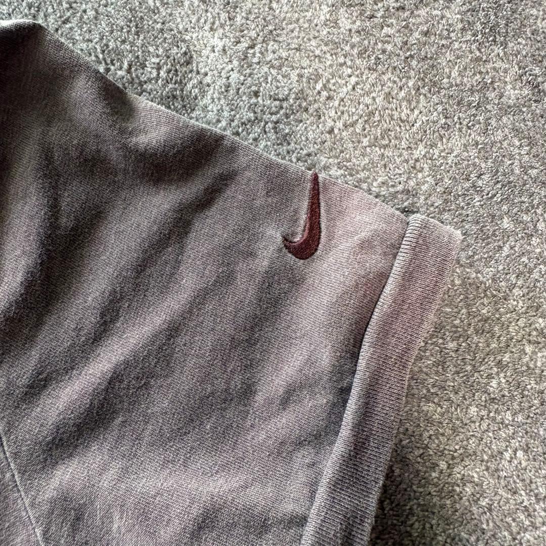 NIKE ロング丈 半袖 Tシャツ ワンピース 紫　パープル　ロングワンピ　M — image 4